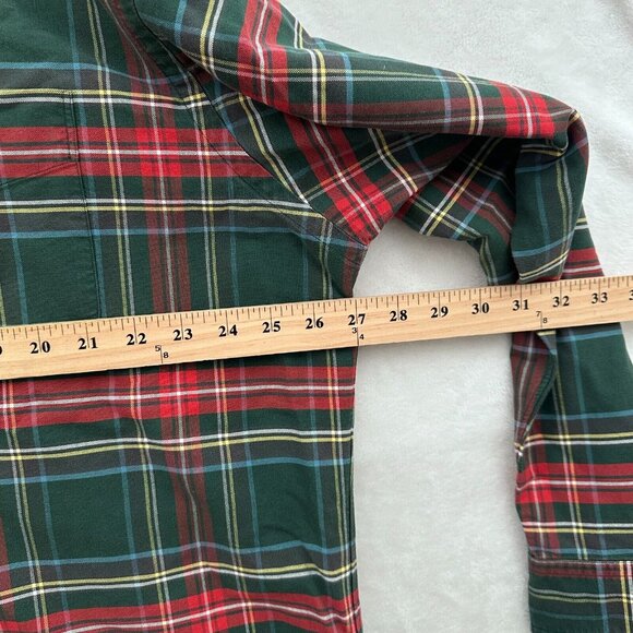 Ralph Lauren Shirt Mens L Green Plaid The Big Oxford Oversize Pocket Button Down - Picture 5 of 8